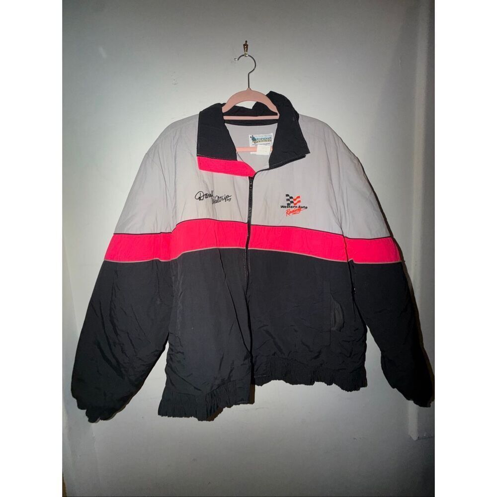 Motorsport traditions size L vintage jacket gray black pink